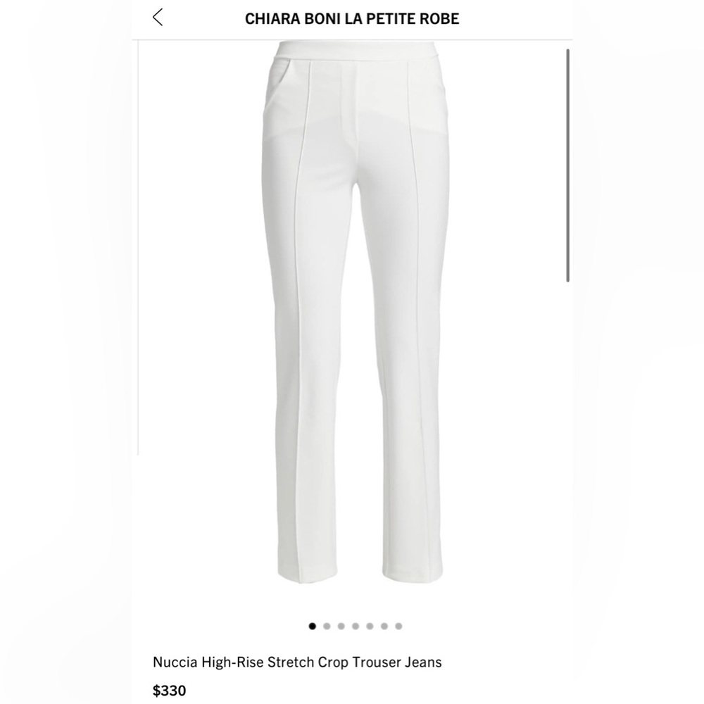 CHIARA BONI NEW with tags color white pants size 42 (M) (6US)